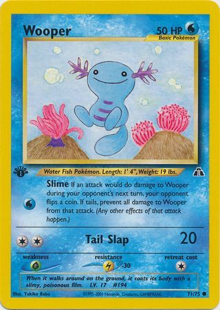 Wooper - 71/75 - Common - 1st Edition available at 401 Games Canada