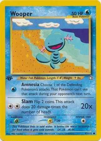 Wooper - 82/111 - Common - 1st Edition available at 401 Games Canada