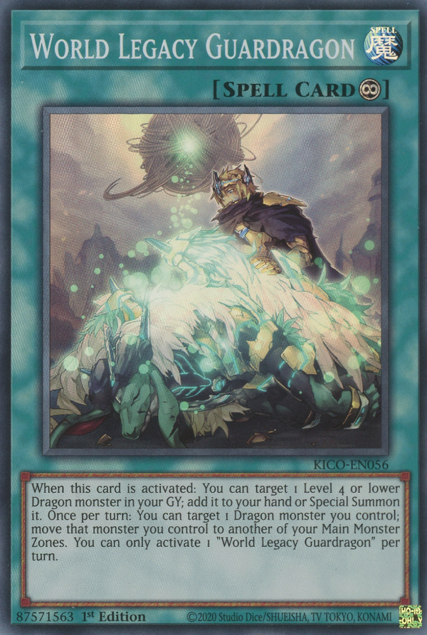 World Legacy Guardragon - KICO-EN056 - Super Rare - 1st Edition available at 401 Games Canada