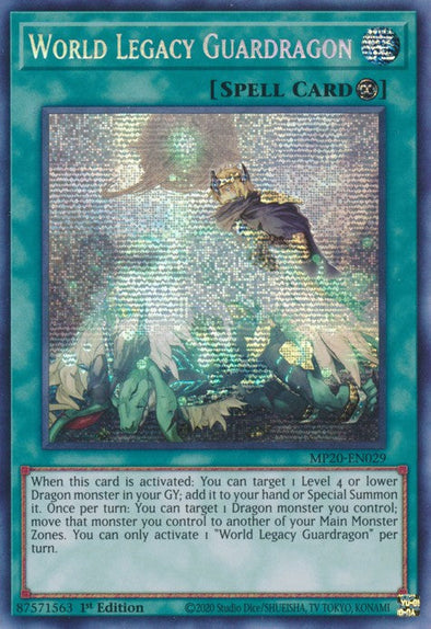 World Legacy Guardragon - MP20-EN029 - Prismatic Secret Rare - 1st Edition available at 401 Games Canada