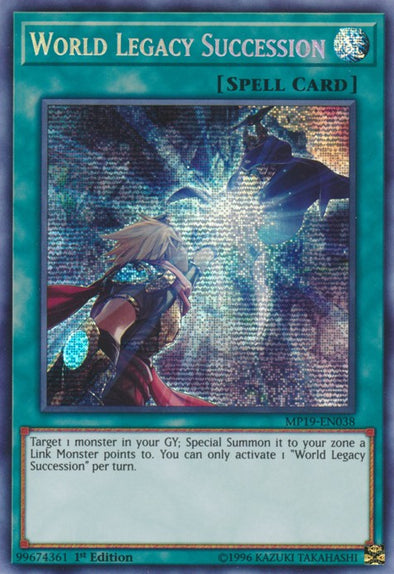 World Legacy Succession - MP19-EN038 - Prismatic Secret Rare - 1st Edition available at 401 Games Canada