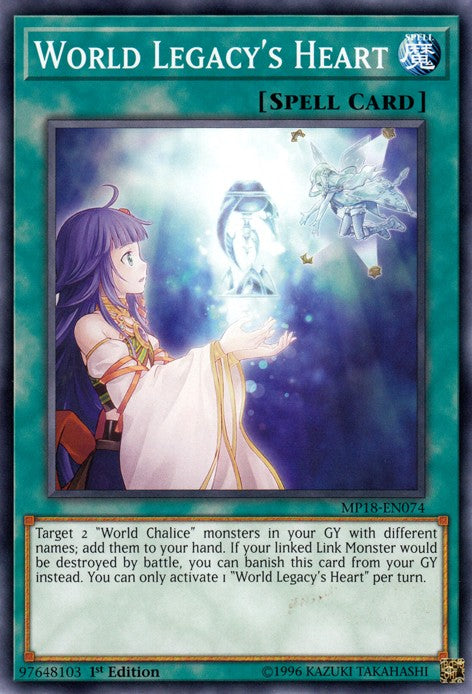 World Legacy's Heart - MP18-EN074 - Common - 1st Edition available at 401 Games Canada
