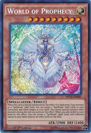 World of Prophecy - MP14-EN081 - Secret Rare - 1st Edition available at 401 Games Canada