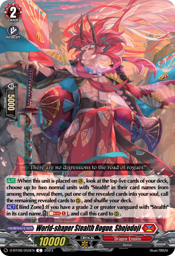 World-shaper Stealth Rogue, Shojodoji - D-BT08/055 - Common available at 401 Games Canada