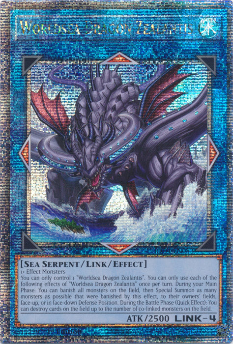 Worldsea Dragon Zealantis - RA04-EN082 - Quarter Century Secret Rare - 1st Edition