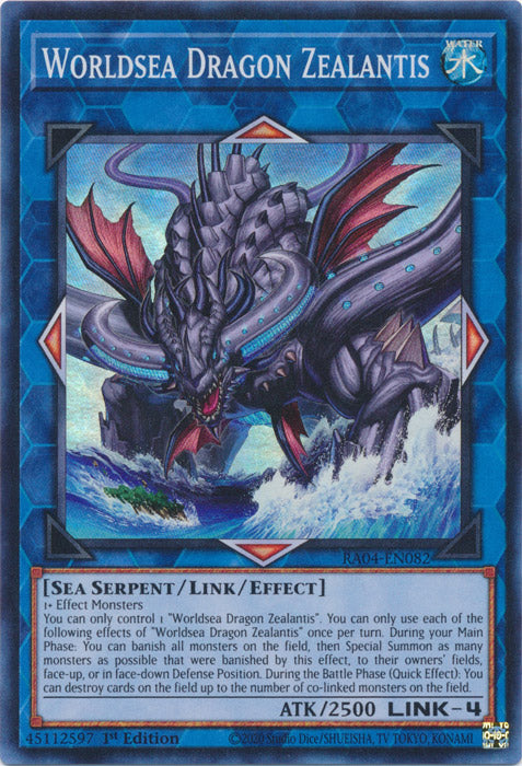 Worldsea Dragon Zealantis - RA04-EN082 - Super Rare - 1st Edition