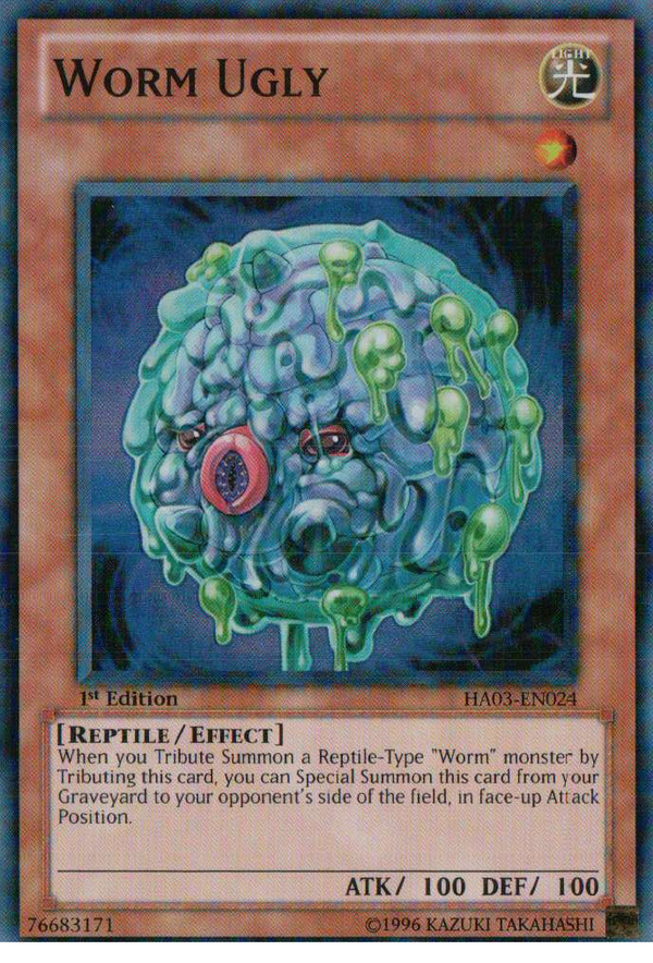 Worm Ugly - HA03-EN024 - Super Rare - 1st Edition available at 401 Games Canada