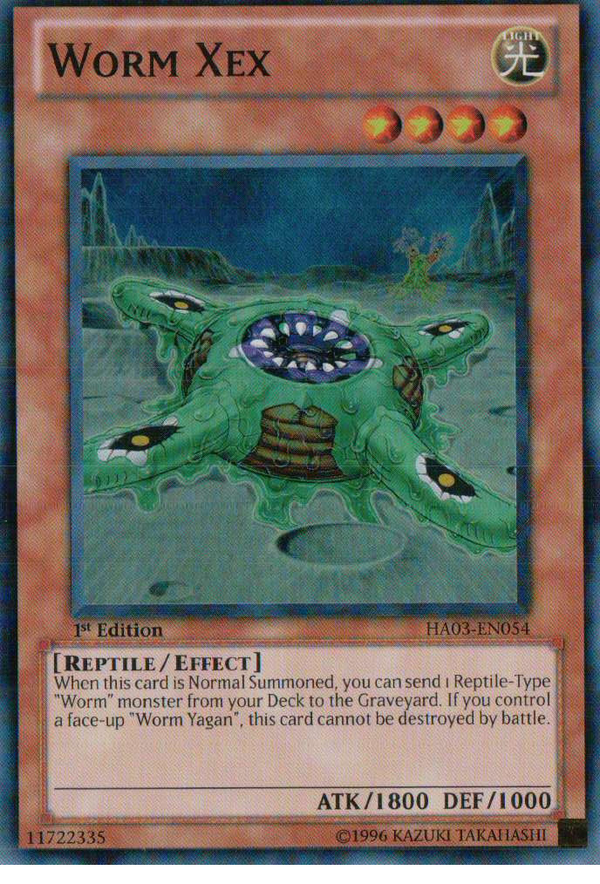 Worm Xex - HA03-EN054 - Super Rare - 1st Edition available at 401 Games Canada