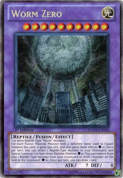 Worm Zero - HA03-EN056 - Secret Rare - 1st Edition available at 401 Games Canada