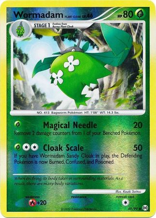 Wormadam Plant Cloak - 49/99 - Uncommon - Reverse Holo available at 401 Games Canada