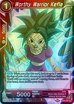 Worthy Warrior Kefla - DB2-009 - Uncommon (FOIL) available at 401 Games Canada