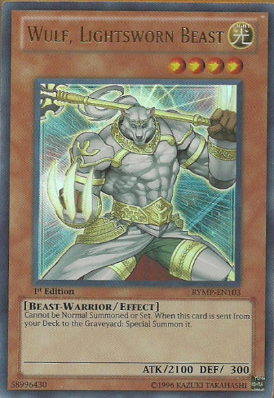 Wulf, Lightsworn Beast - RYMP-EN103 - Ultra Rare - 1st Edition available at 401 Games Canada