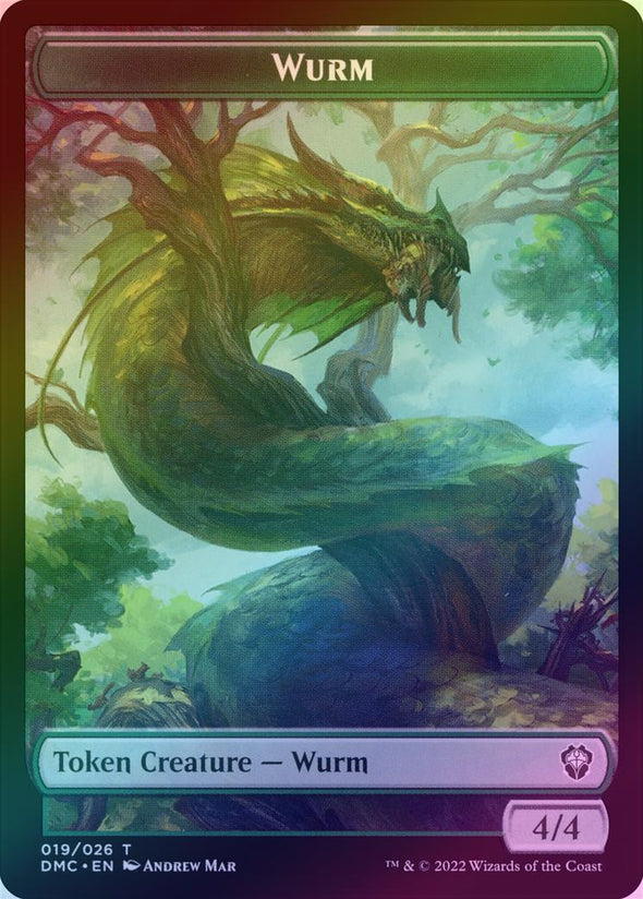 Bird // Wurm Token (Foil) (TDMU)