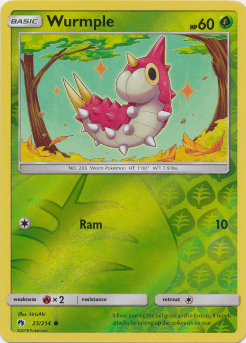 Wurmple - 23/214 - Reverse Foil available at 401 Games Canada