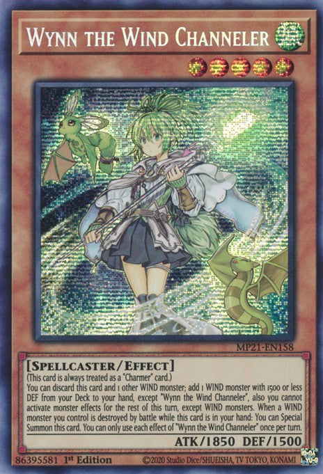 Wynn the Wind Channeler - MP21-EN158 - Prismatic Secret Rare - 1st Edition available at 401 Games Canada