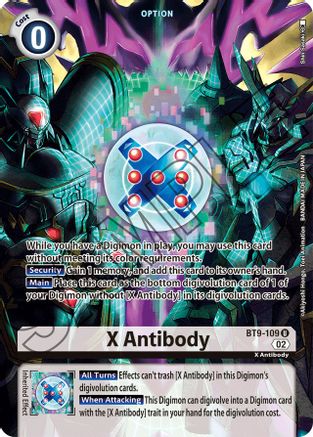 X Antibody (Alternate Art) - BT9-109 - Uncommon available at 401 Games Canada