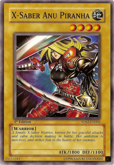 X-Saber Anu Piranha - 5DS2-EN004 - Common - 1st Edition available at 401 Games Canada