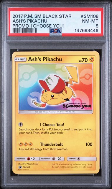 Ash's Pikachu (SM108) - Pokemon the Movie I Choose You! - Promo - NM-MT 8