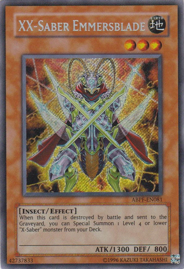 XX-Saber Emmersblade - ABPF-EN081 - Secret Rare - Unlimited available at 401 Games Canada