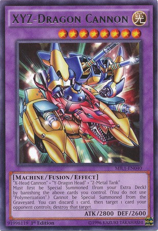 XYZ-Dragon Cannon - MIL1-EN040 - Rare - 1st Edition available at 401 Games Canada