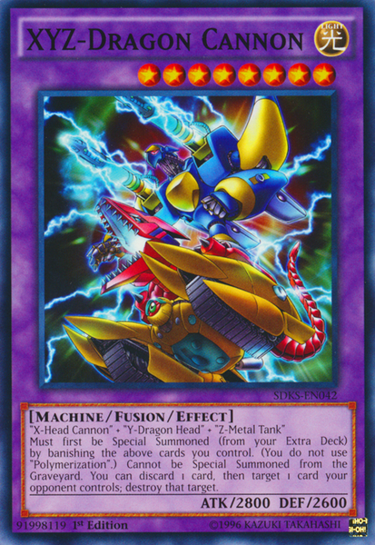 Yu-Gi-Oh! XYZ-Dragon Cannon Card (SDKS-EN042) - Common 1st Edition From Seto Kaiba Structure Deck - View #10