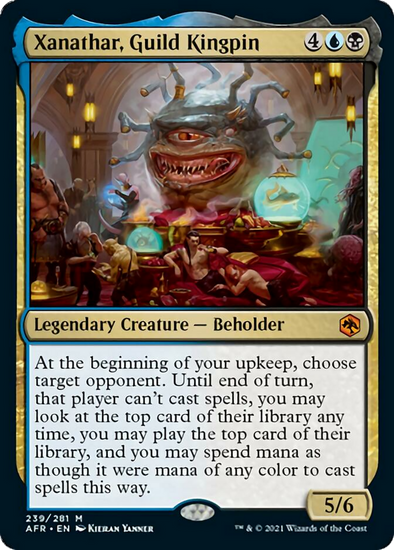 Xanathar, Guild Kingpin – Adventures In The Forgotten Realms – MTG Mythic Rare