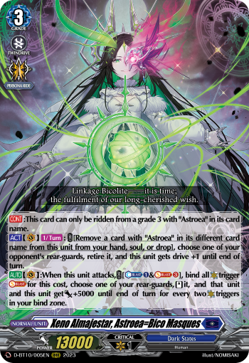 Xeno Almajestar, Astroea=Bico Masques - D-BT10/005 - Triple Rare available at 401 Games Canada