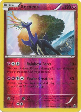 Xerneas - 107/162 - Holo Rare - Reverse Holo available at 401 Games Canada