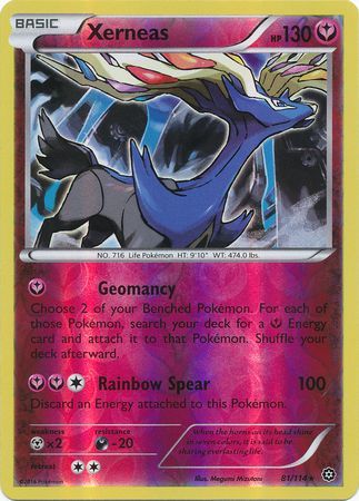 Xerneas - 81/114 - Holo Rare - Reverse Holo available at 401 Games Canada