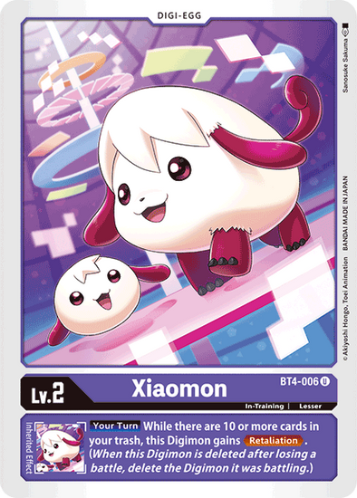 Xiaomon - BT4-006 - Uncommon available at 401 Games Canada