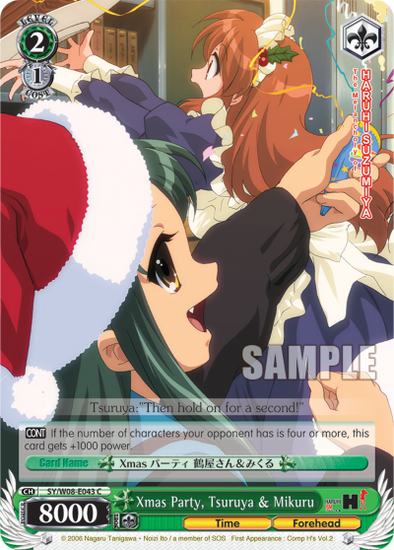 Xmas Party, Tsuruya & Mikuru - SY/W08-E043 - Common available at 401 Games Canada