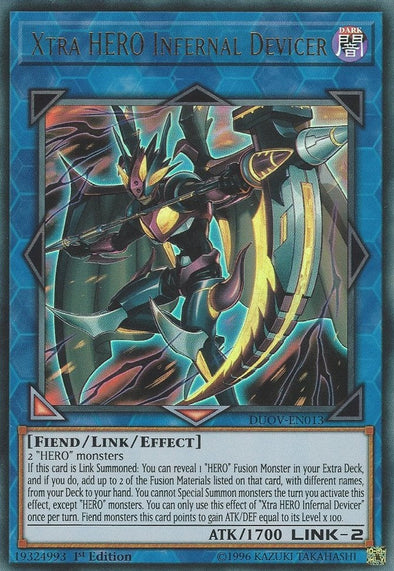 Xtra HERO Infernal Devicer - DUOV-EN013 - Ultra Rare - 1st Edition available at 401 Games Canada