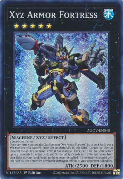 Xyz Armor Fortress - AGOV-EN040 - Super Rare - 1st Edition available at 401 Games Canada