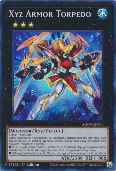 Xyz Armor Torpedo - AGOV-EN039 - Super Rare - 1st Edition available at 401 Games Canada