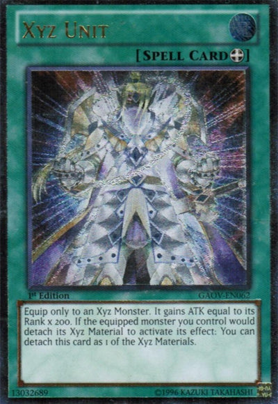 Xyz Unit - GAOV-EN062 - Ultimate Rare - 1st Edition available at 401 Games Canada