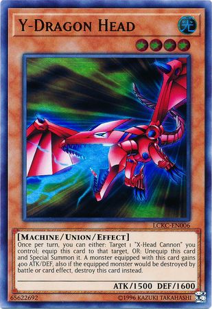 Y-Dragon Head - LCKC-EN006 - Ultra Rare - Unlimited available at 401 Games Canada