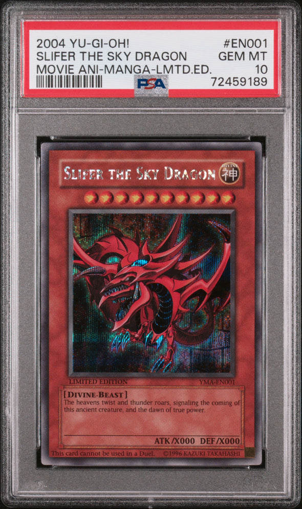 Slifer the Sky Dragon - YMA-EN001 - Secret Rare (PSA 10)