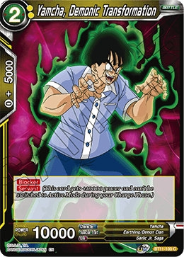 Yamcha, Demonic Transformation - BT11-100 - Common (FOIL) (Reprint) available at 401 Games Canada