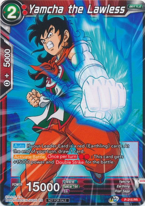 Yamcha the Lawless - P-215 - Promo available at 401 Games Canada