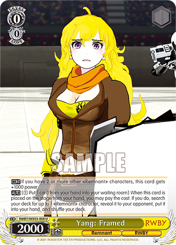 Yang: Framed - RWBY/WX03-008 - Uncommon available at 401 Games Canada
