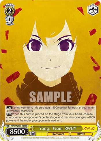 Yang: Team RWBY - RWBY/WX03-E101 - Promo available at 401 Games Canada