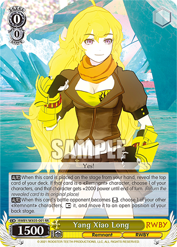 Yang Xiao Long - RWBY/WX03-001 - Double Rare available at 401 Games Canada