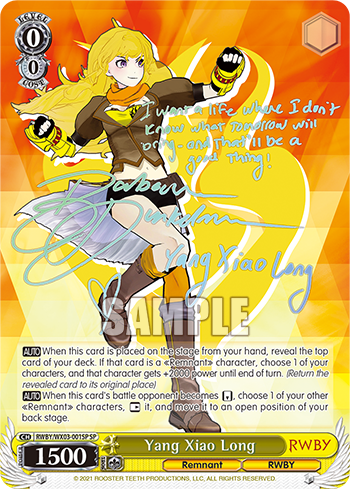 Yang Xiao Long - RWBY/WX03-E001SP - Special Rare available at 401 Games Canada