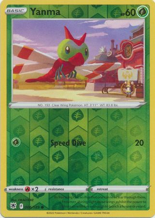 Yanma - 006/189 - Common - Reverse Holo available at 401 Games Canada