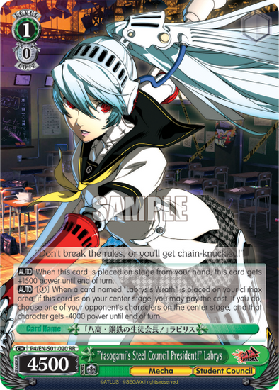 "Yasogami's Steel Council President!" Labrys - P4/EN-S01-020 - Double Rare available at 401 Games Canada