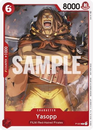 Yasopp (One Piece Film Red) - P-023 - Promo available at 401 Games Canada