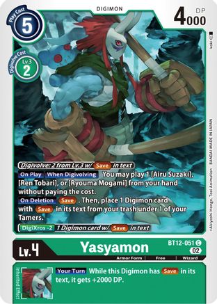 Yasyamon - BT12-051 - Common available at 401 Games Canada