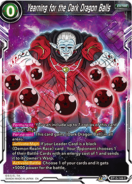 Yearning for the Dark Dragon Balls - BT13-149 - Common (FOIL) available at 401 Games Canada