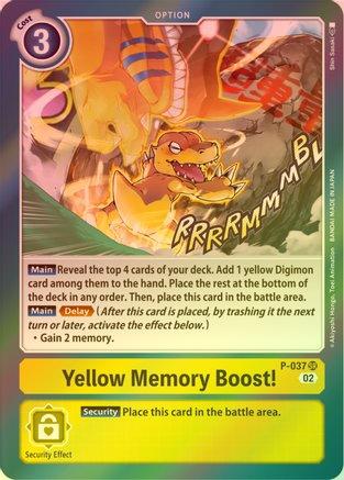 Yellow Memory Boost! (Resurgence Booster Reprint) - P-037 - Promo (Foil) available at 401 Games Canada