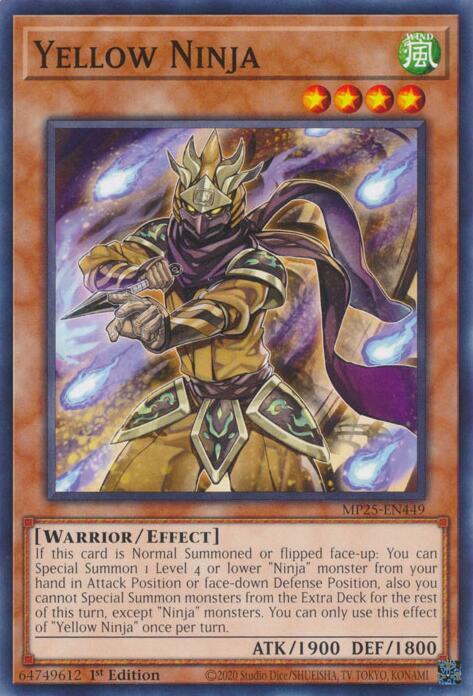 Yellow Ninja - MP25-EN449 - Common - 1st Edition